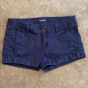 Express navy shorts